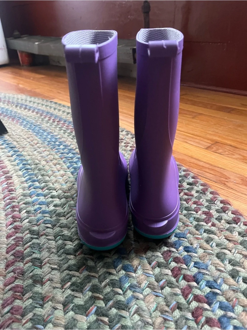 Cat & Jack Purple Kids' Waterproof Rain Boots
